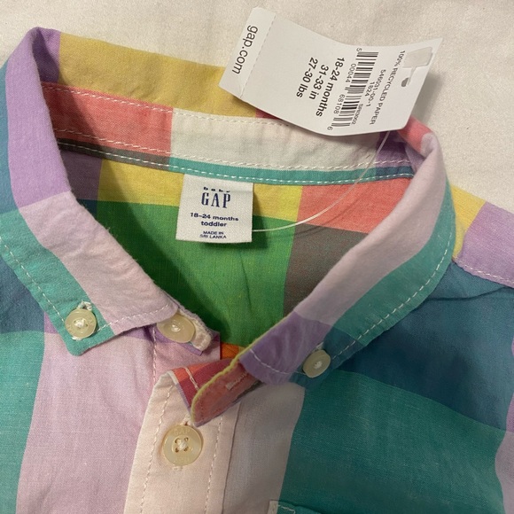 COPY - BNWT Gap Shirt 18-24mo - Picture 2 of 2